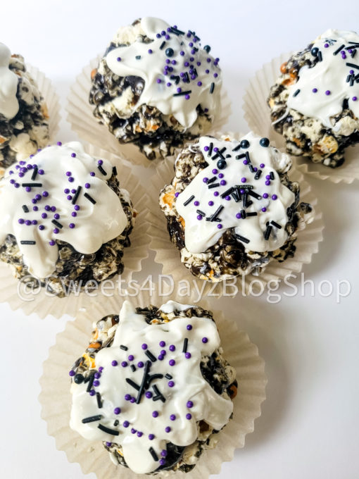 Halloween Popcorn Balls on White - Image 2