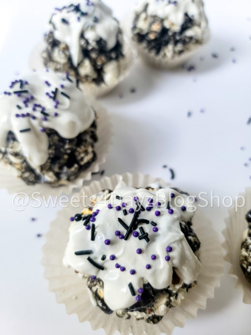 Halloween Popcorn Balls on White - Image 3