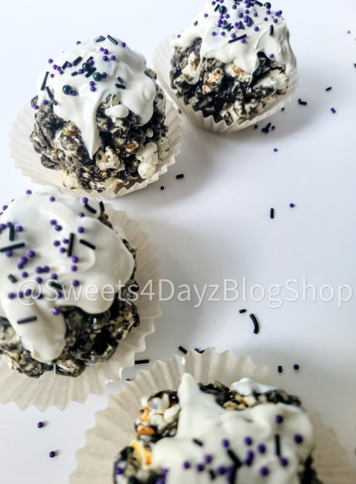 Halloween Popcorn Balls on White - Image 4