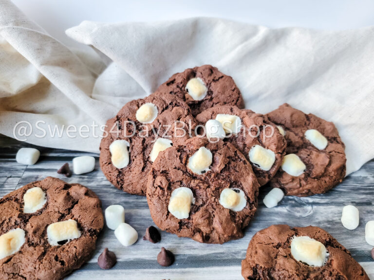 Hot Cocoa Cookies on Grey Wood - Image 3