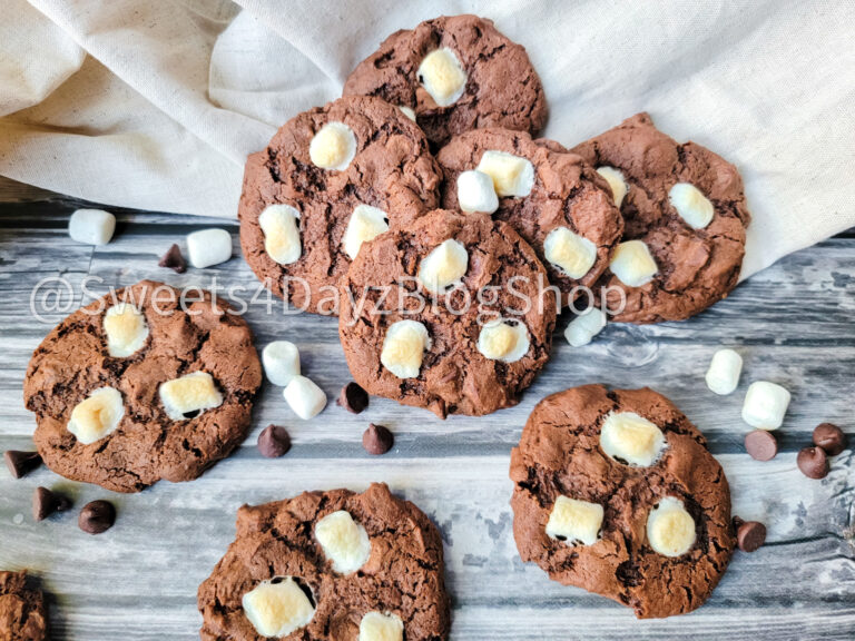 Hot Cocoa Cookies on Grey Wood - Image 7