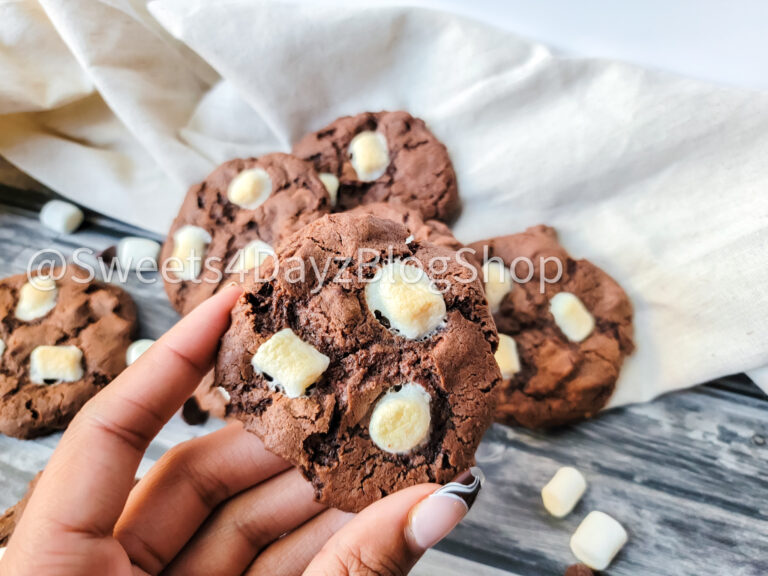 Hot Cocoa Cookies on Grey Wood - Image 5