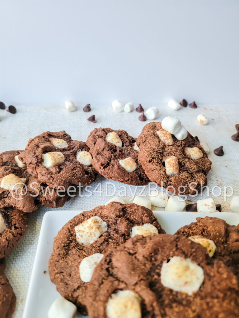 Hot Cocoa Cookies on Linen - Image 5