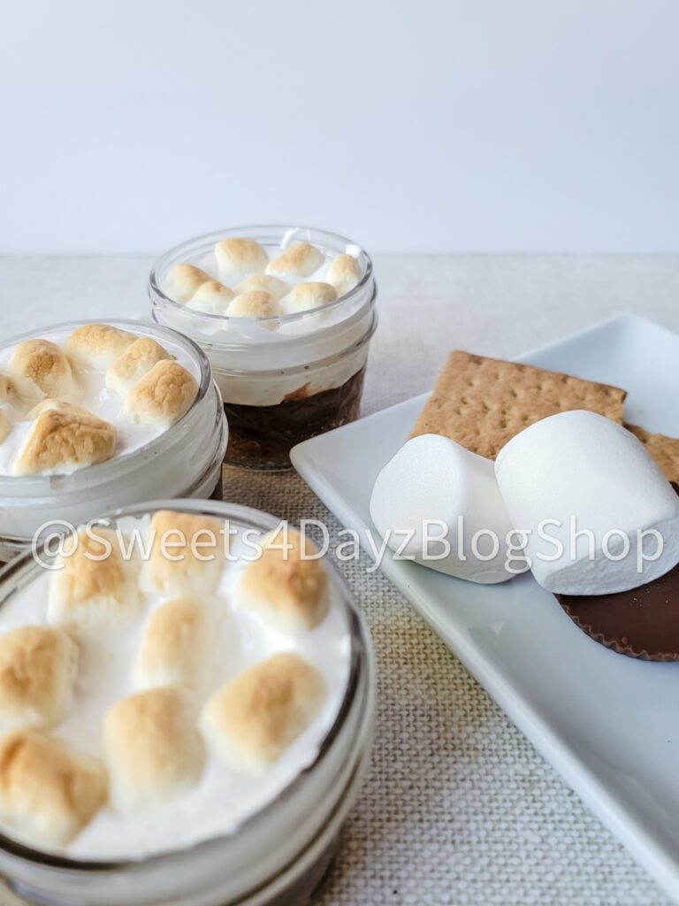 Peanut Butter S'mores Pie on Linen - Image 5