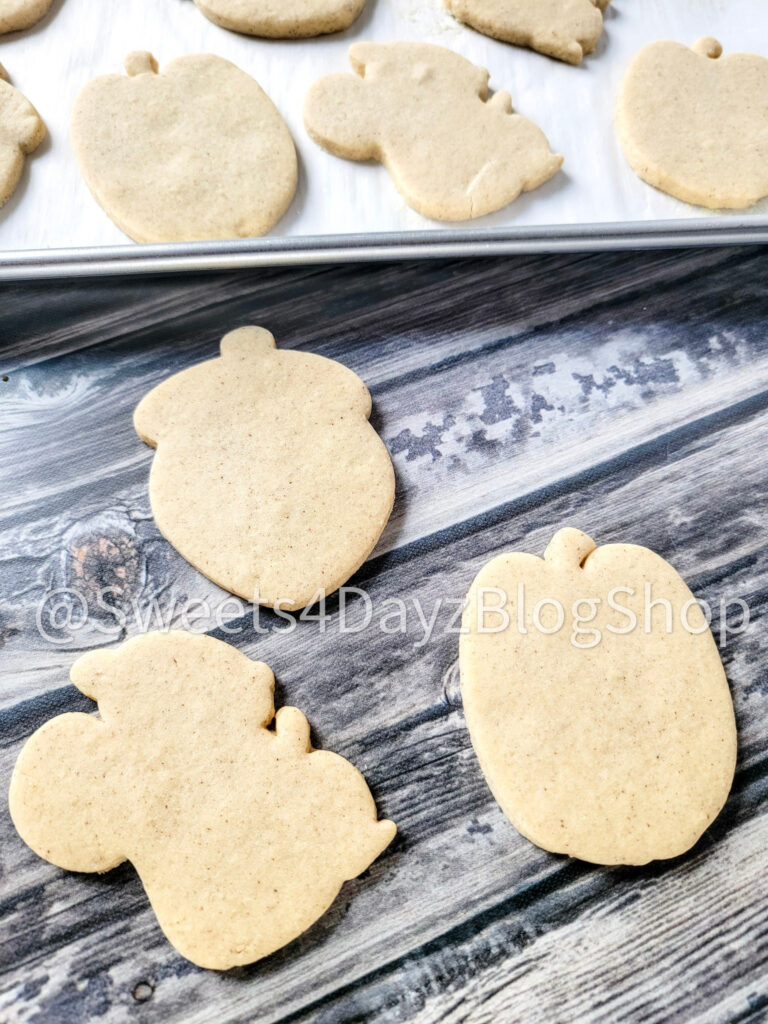 Snickerdoodle Cut Out Cookies on Grey Wood - Image 3