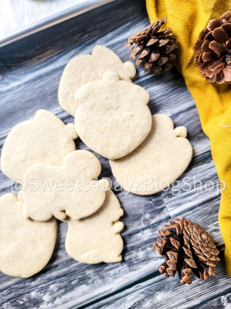 Snickerdoodle Cut Out Cookies on Grey Wood