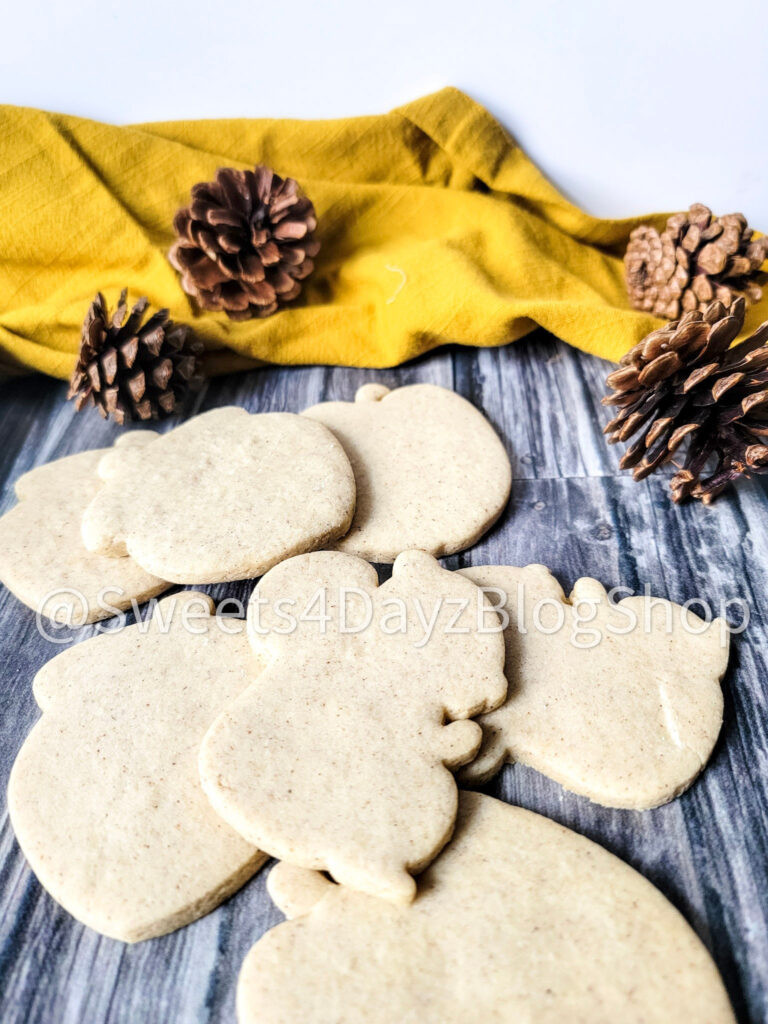 Snickerdoodle Cut Out Cookies on Grey Wood - Image 5
