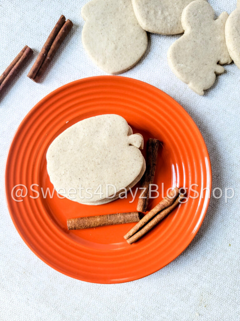 Snickerdoodle Cut Out Cookies on Linen - Image 2