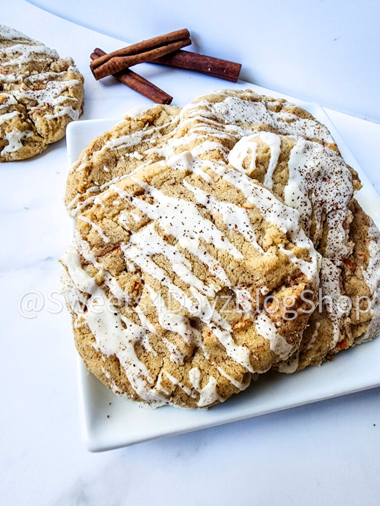 Carrot Cake Cookies on Marble