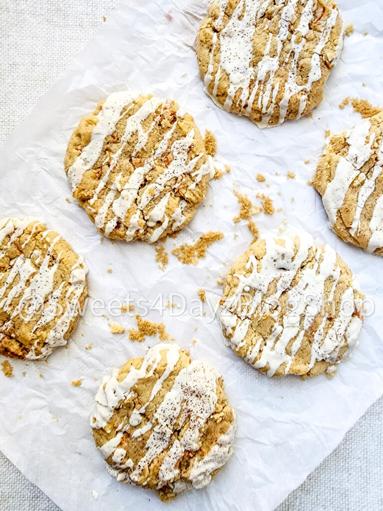 Carrot Cake Cookies on Linen - Image 4