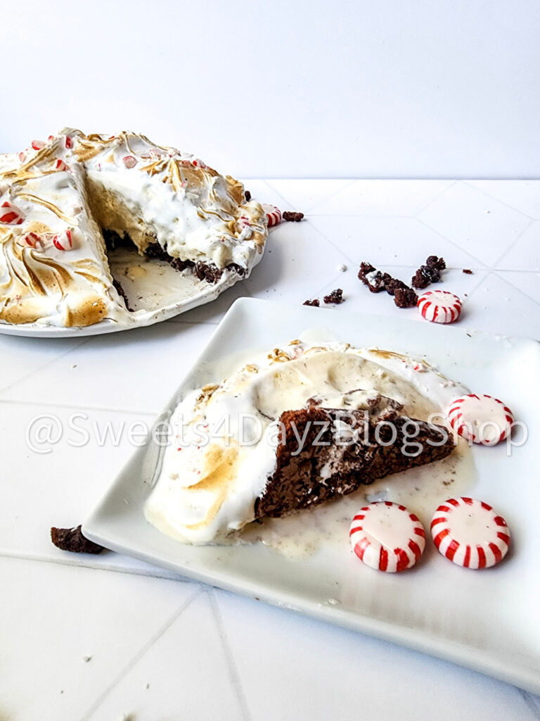 Peppermint Brownie Baked Alaska on Rhombus - Image 2