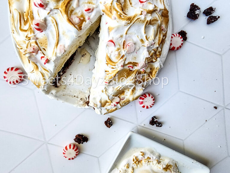 Peppermint Brownie Baked Alaska on Rhombus - Image 6