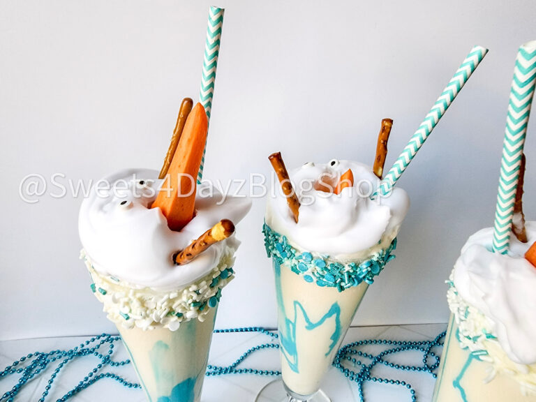 Melting Snowman Vanilla Milkshake on Rhombus - Image 6