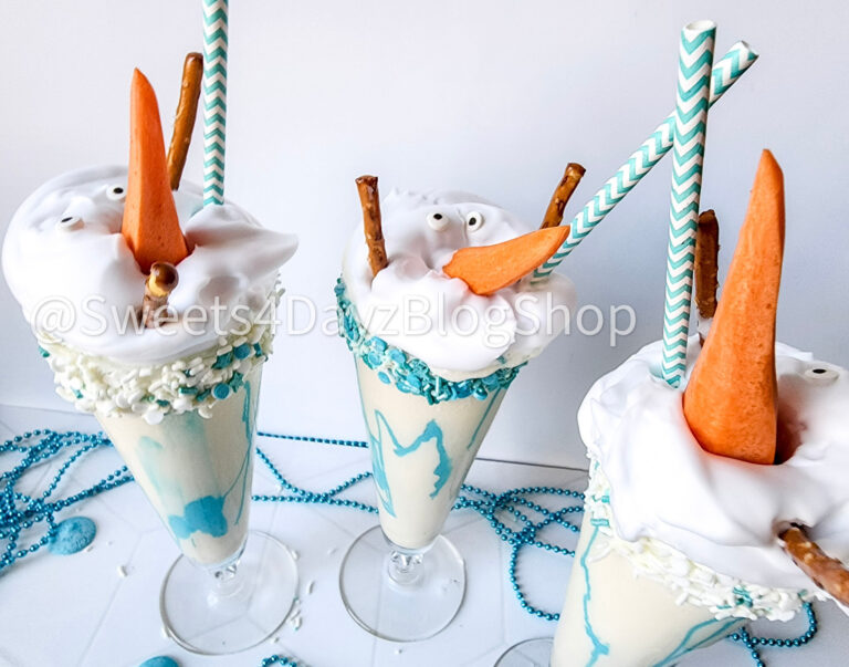 Melting Snowman Vanilla Milkshake on Rhombus - Image 8