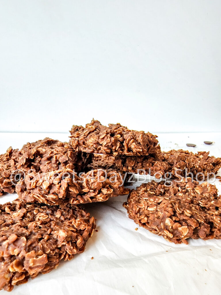 No Bake Peanut Butter Chocolate Cookies on White - Image 8