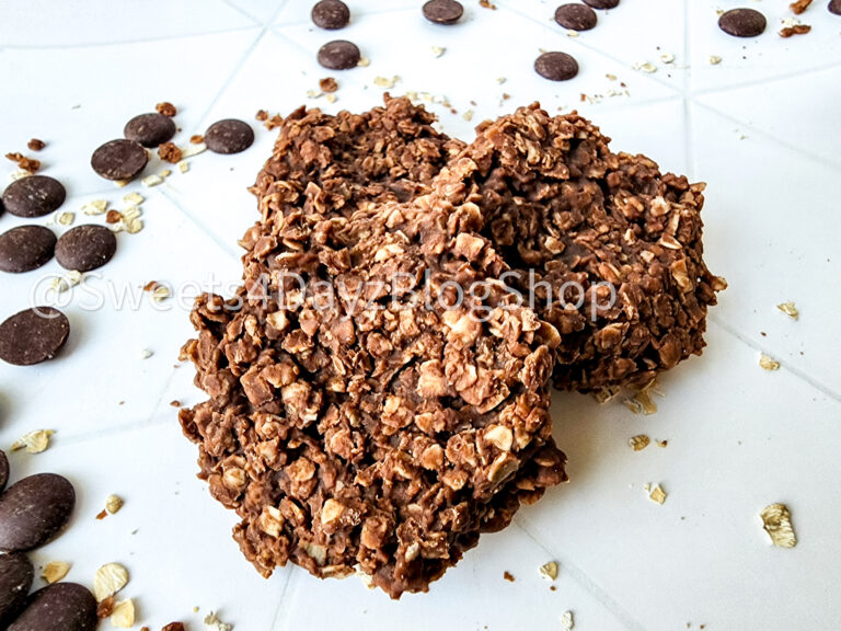 No Bake Peanut Butter Chocolate Cookies on Rhombus - Image 2