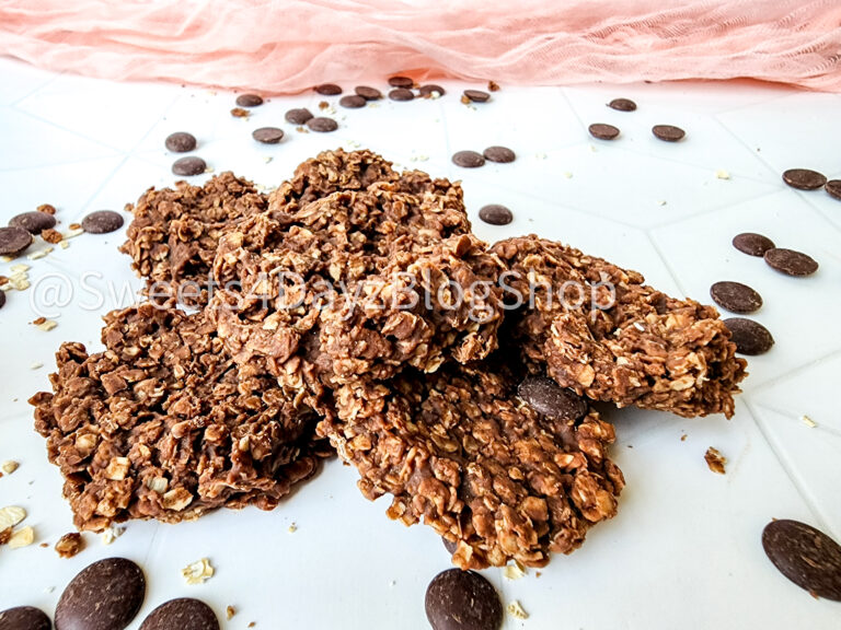 No Bake Peanut Butter Chocolate Cookies on Rhombus - Image 4