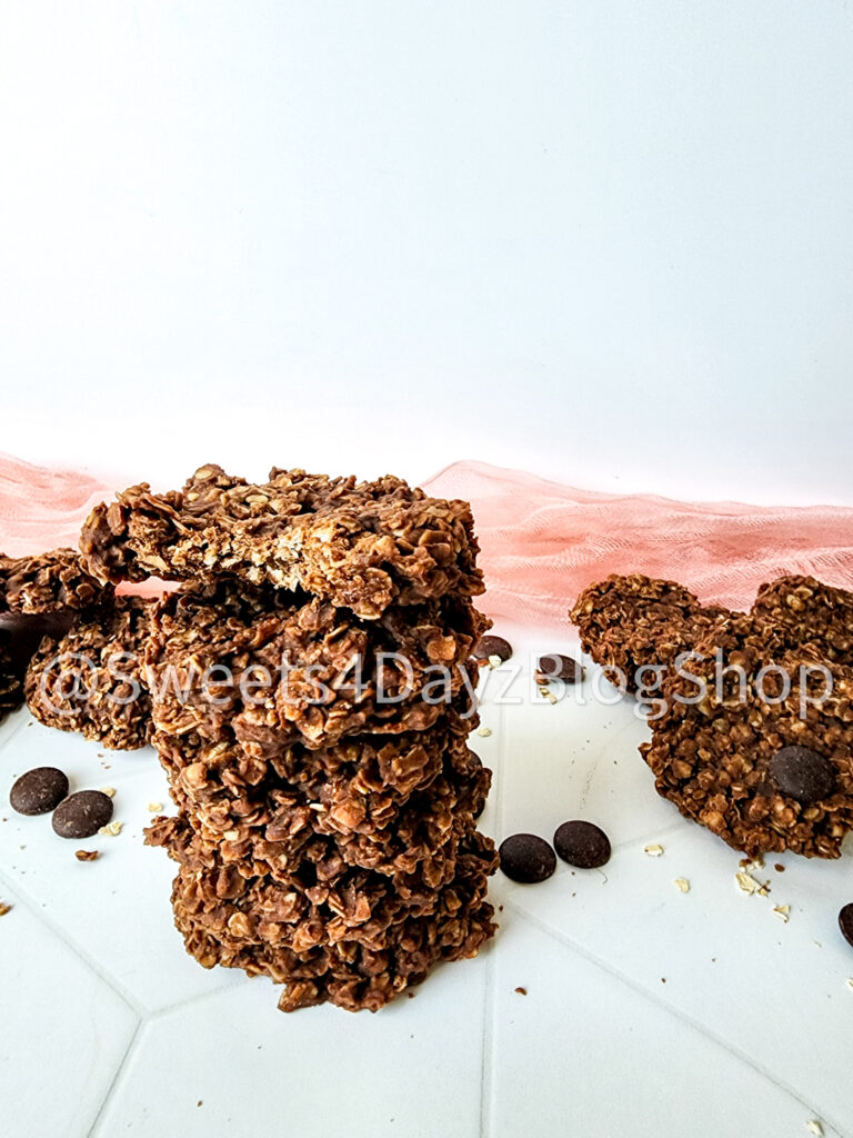 No Bake Peanut Butter Chocolate Cookies on Rhombus
