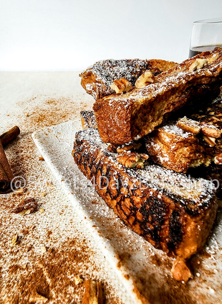 French Toast Sticks on Linen