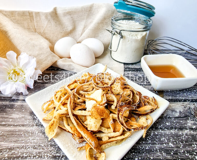 Pancake Spaghetti on Grey Wood - Image 6