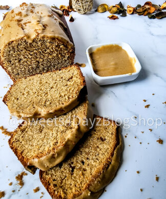 Brown Butter Old Fashioned Pound Cake on Marble