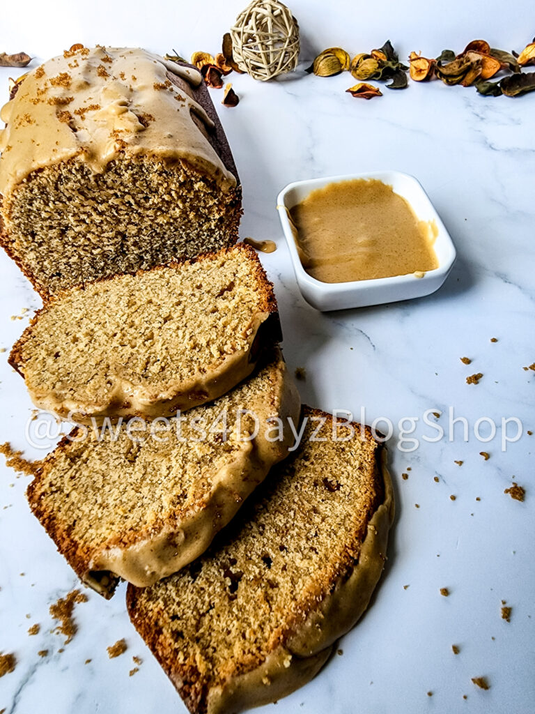 Brown Butter Old Fashioned Pound Cake on Marble