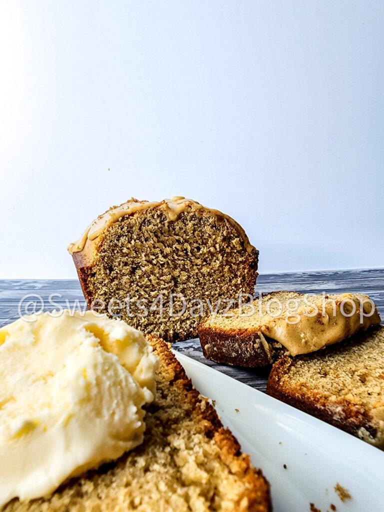 Brown Butter Old Fashioned Pound Cake on Grey Wood - Image 5