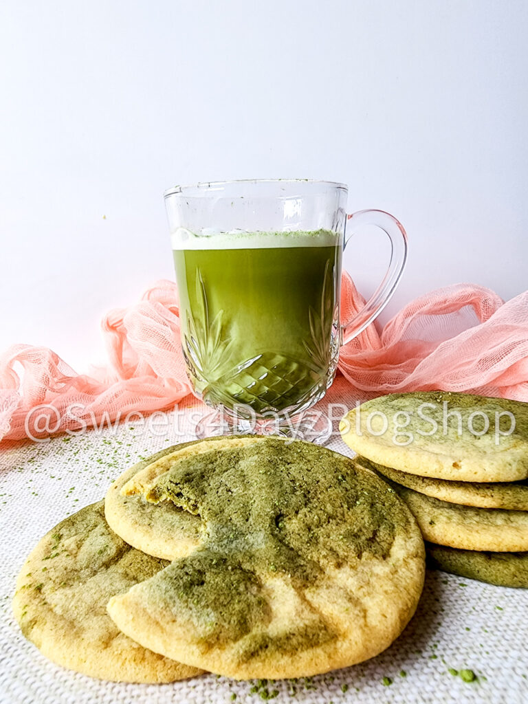 Matcha Latte Cookies on Linen - Image 4