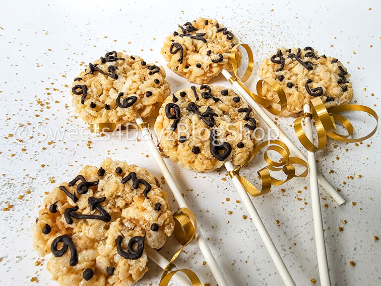 NYE Clock Rice Krispy Treats on White - Image 5