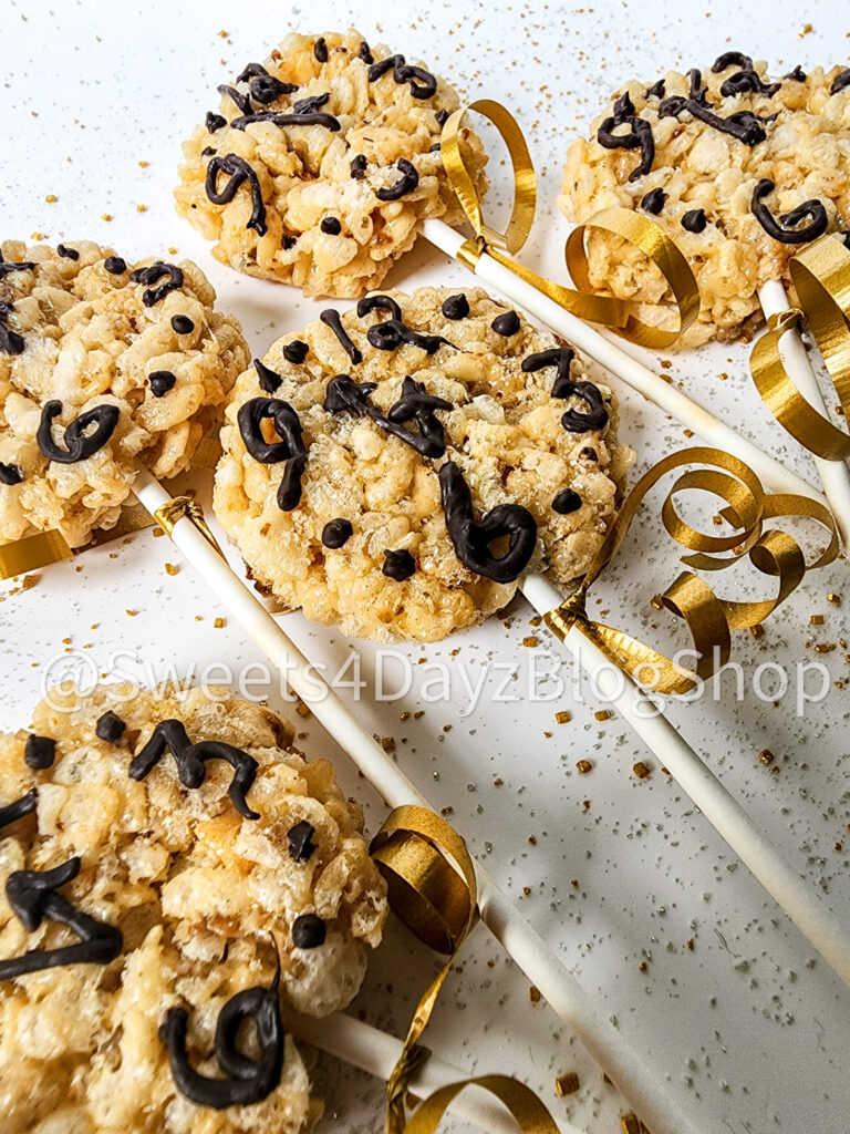 NYE Clock Rice Krispy Treats on White - Image 6
