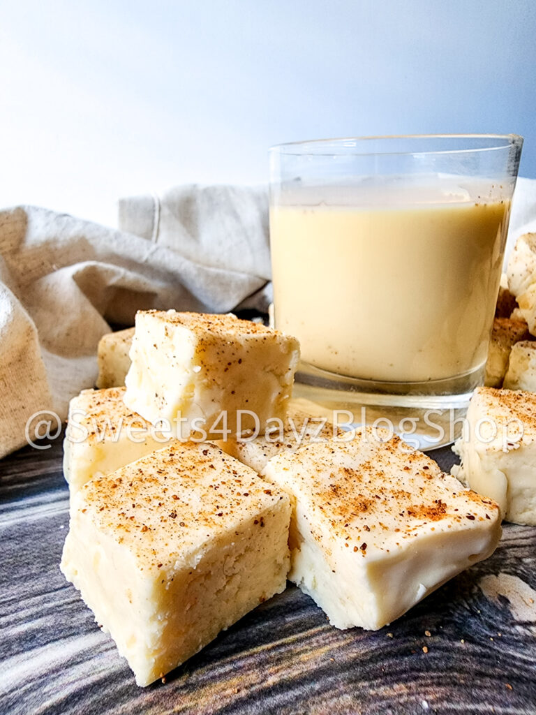 Eggnog Fudge on Grey Wood - Image 4