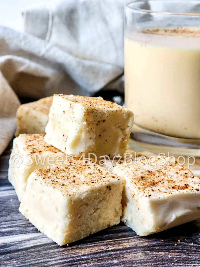 Eggnog Fudge on Grey Wood - Image 5