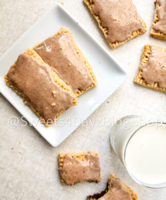 Homemade Vegan Brown Sugar Pop tarts on Linen
