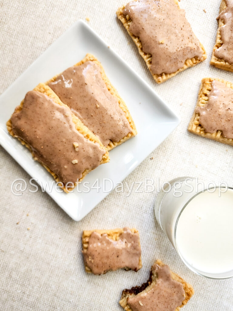 Homemade Vegan Brown Sugar Pop tarts on Linen