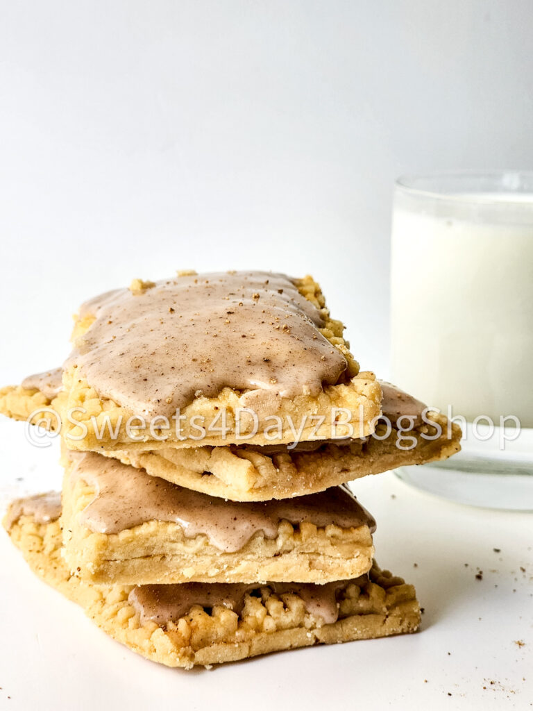 Homemade Vegan Brown Sugar Poptarts on White - Image 2