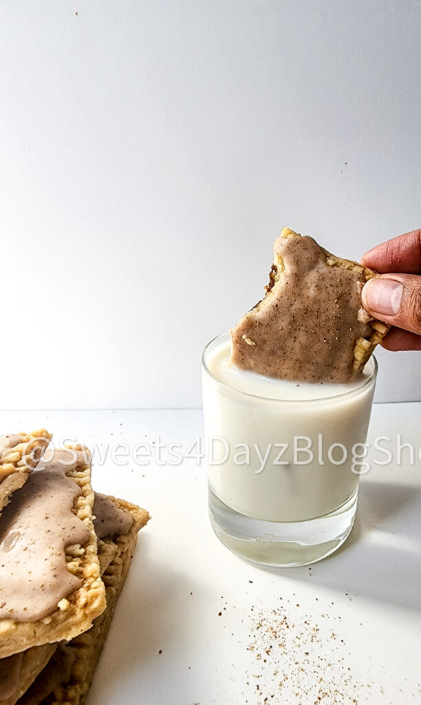 Homemade Vegan Brown Sugar Poptarts on White - Image 4