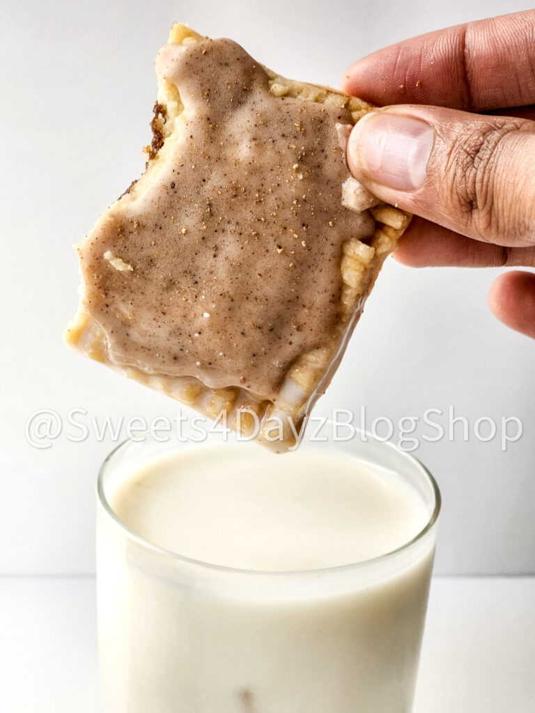 Homemade Vegan Brown Sugar Poptarts on White