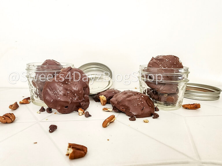Homemade Pecan Turtles on Rhombus - Image 2