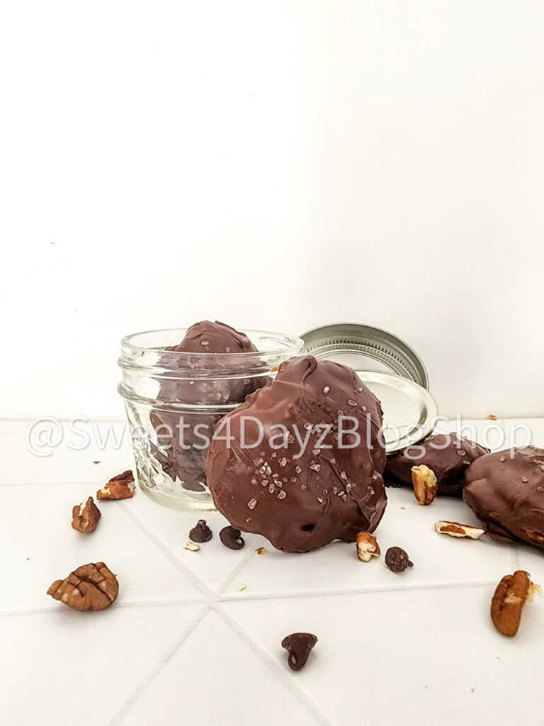 Homemade Pecan Turtles on Rhombus - Image 4