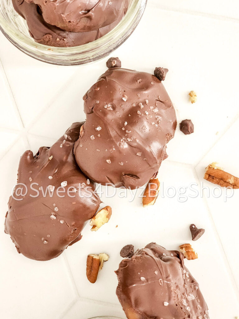 Homemade Pecan Turtles on Rhombus - Image 5