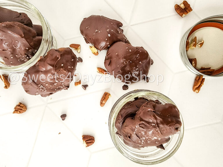 Homemade Pecan Turtles on Rhombus - Image 6
