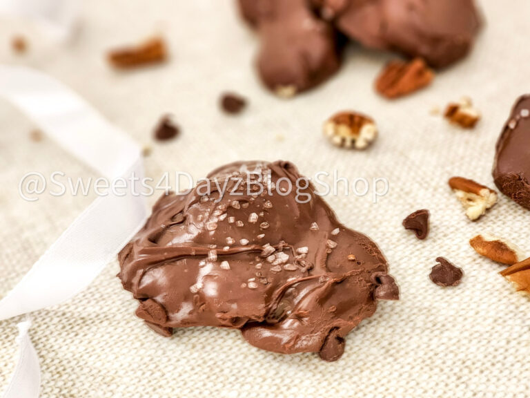 Homemade Pecan Turtles on Linen - Image 6