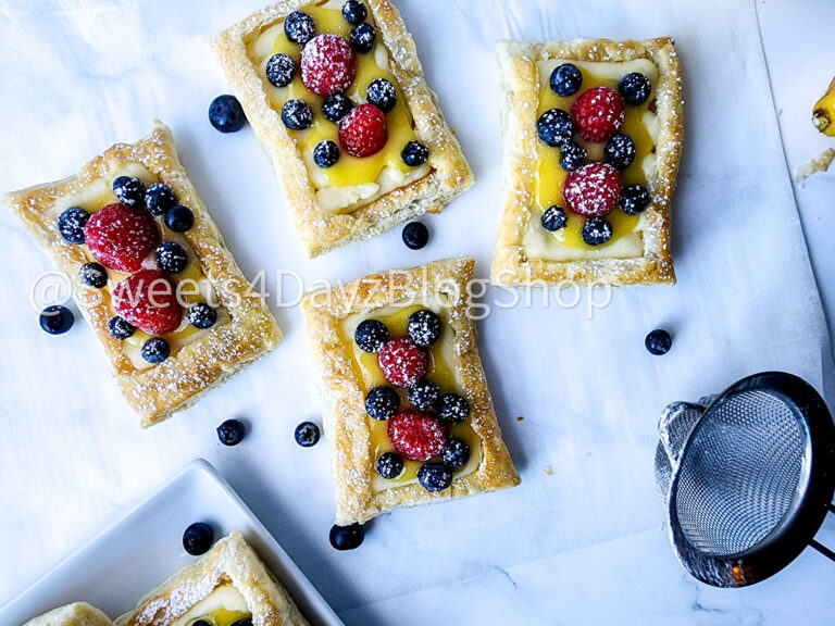Handheld Puff Pastries on Marble - Image 5