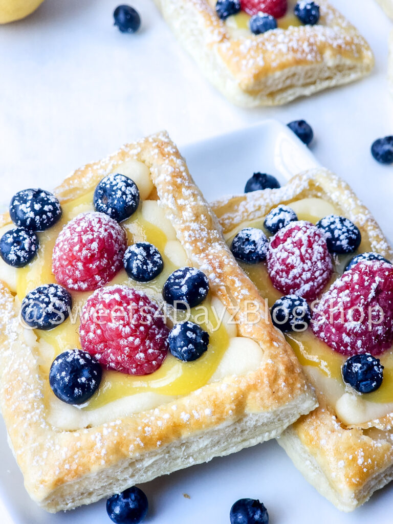 Handheld Puff Pastries on Marble - Image 7
