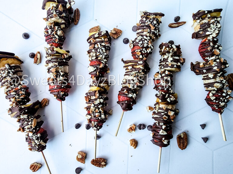 Vegan Fruit Dessert Skewers on Rhombus - Image 5