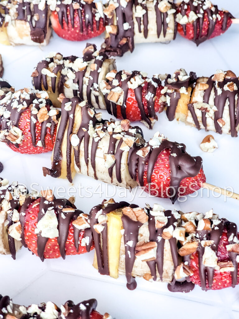 Vegan Fruit Dessert Skewers on Rhombus - Image 6