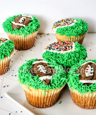 Football Cupcakes Tutorial on Rhombus