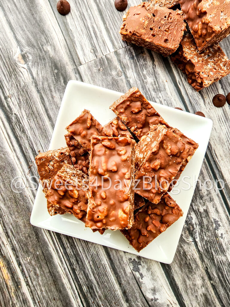 Vegan Crunch Bars on Grey Wood - Image 4