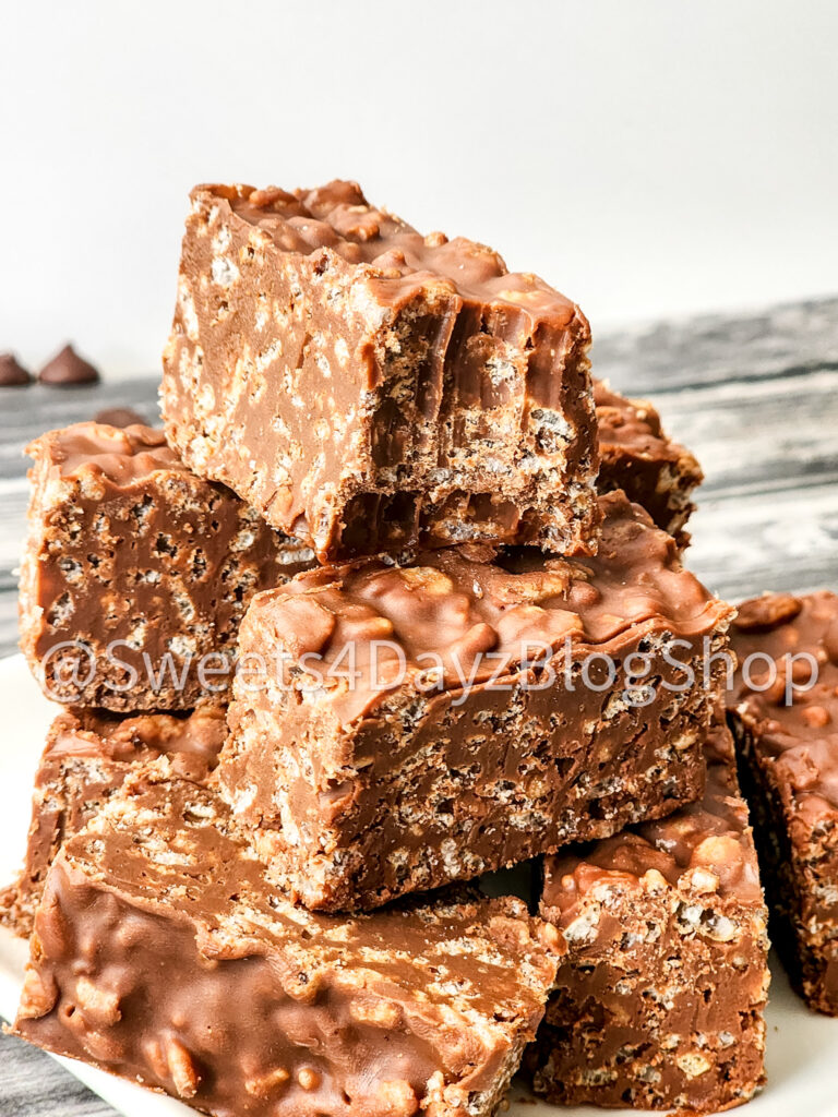 Vegan Crunch Bars on Grey Wood - Image 2