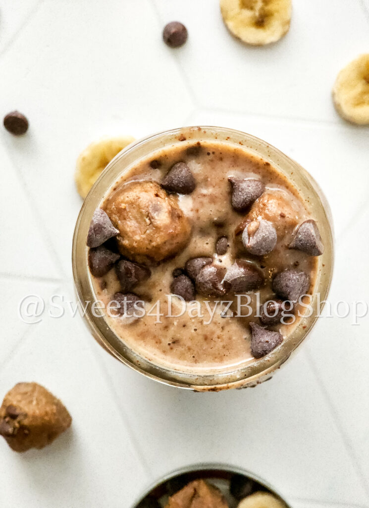 Vegan Chocolate Chip Cookie Dough Shake on Rhombus - Image 4